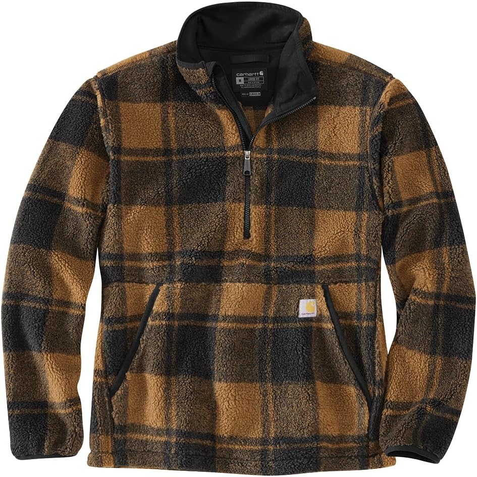 Carhartt мужская свободная флисовая толстовка, Carhartt Brown/Black Plaid
Carhartt мужская свободная флисовая толстовка, Carhartt Brown/Black Plaid