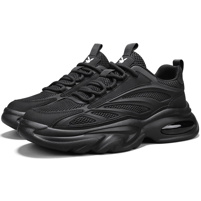 Playboy Износостойкие дышащие низкие массивные кроссовки мужские - черные, цвет Black
Playboy Износостойкие дышащие низкие массивные кроссовки мужские - черные, цвет Black