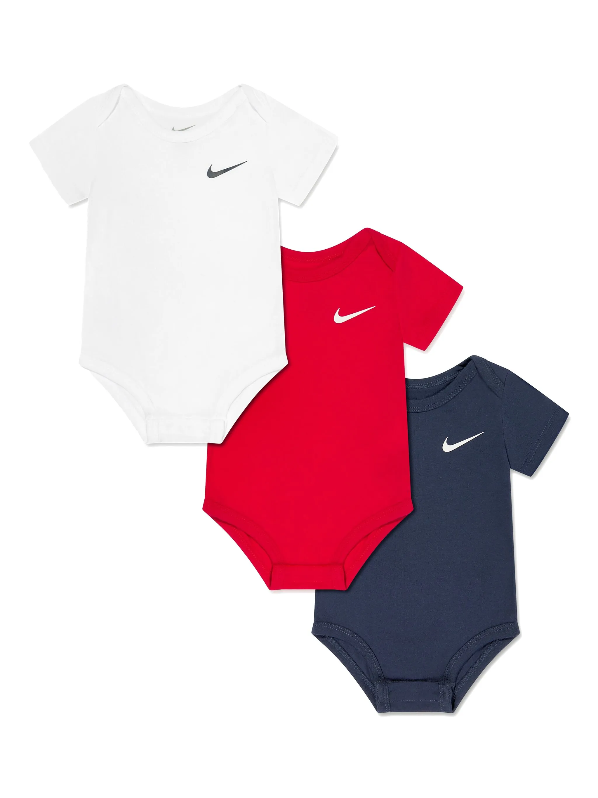 Комплект из трех боди с логотипом Nike Kids, синий
Комплект из трех боди с логотипом Nike Kids, синий