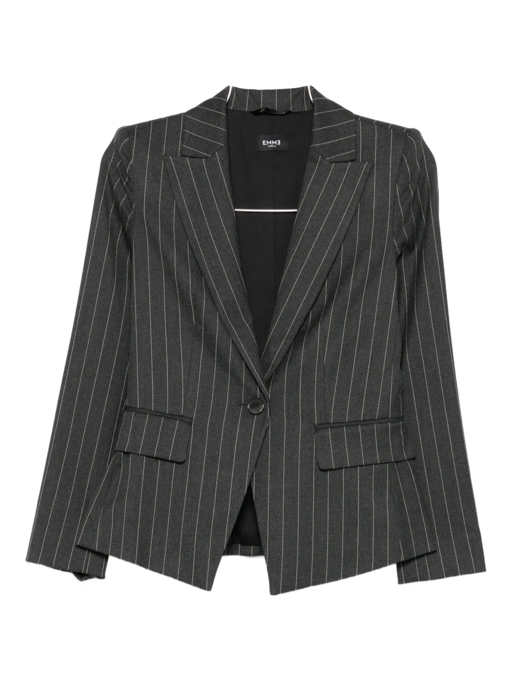 Однобортный пиджак в тонкую полоску Farnese Marella, серый 
Однобортный пиджак в тонкую полоску Farnese Marella, серый
