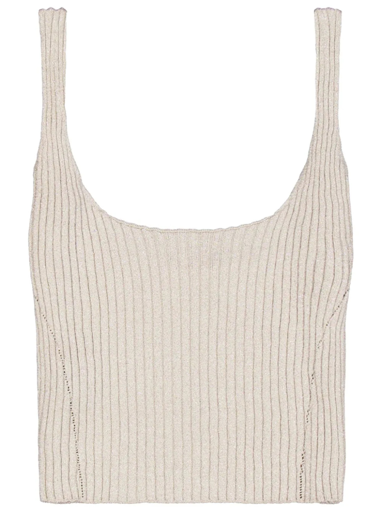 Laneus топ с люрексом, нейтральный
Laneus топ с люрексом, нейтральный