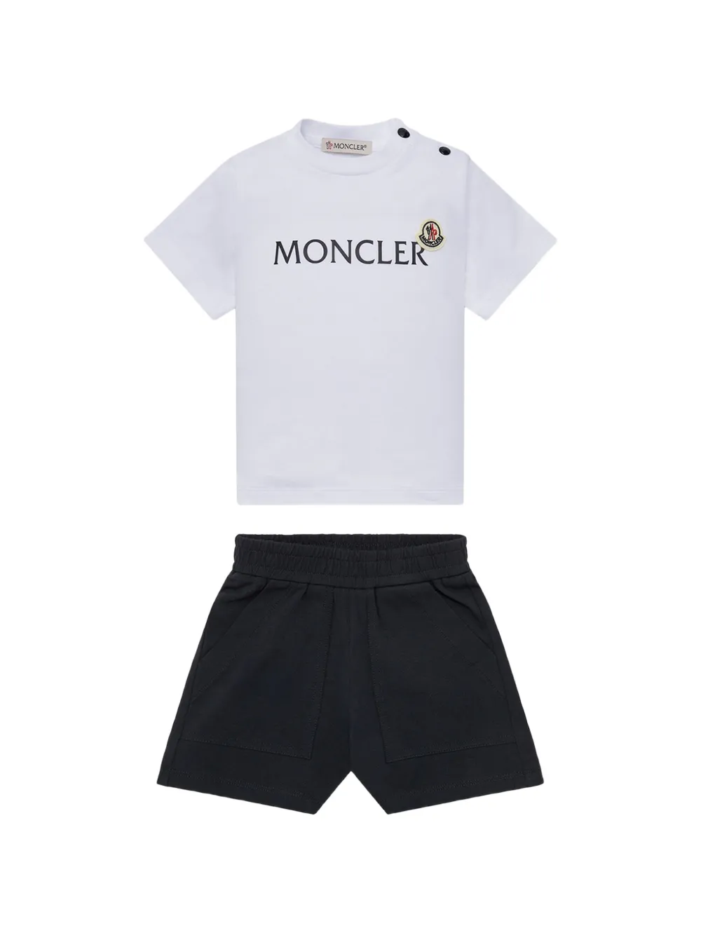 Комплект шорт с логотипом Moncler Enfant, белый
Комплект шорт с логотипом Moncler Enfant, белый