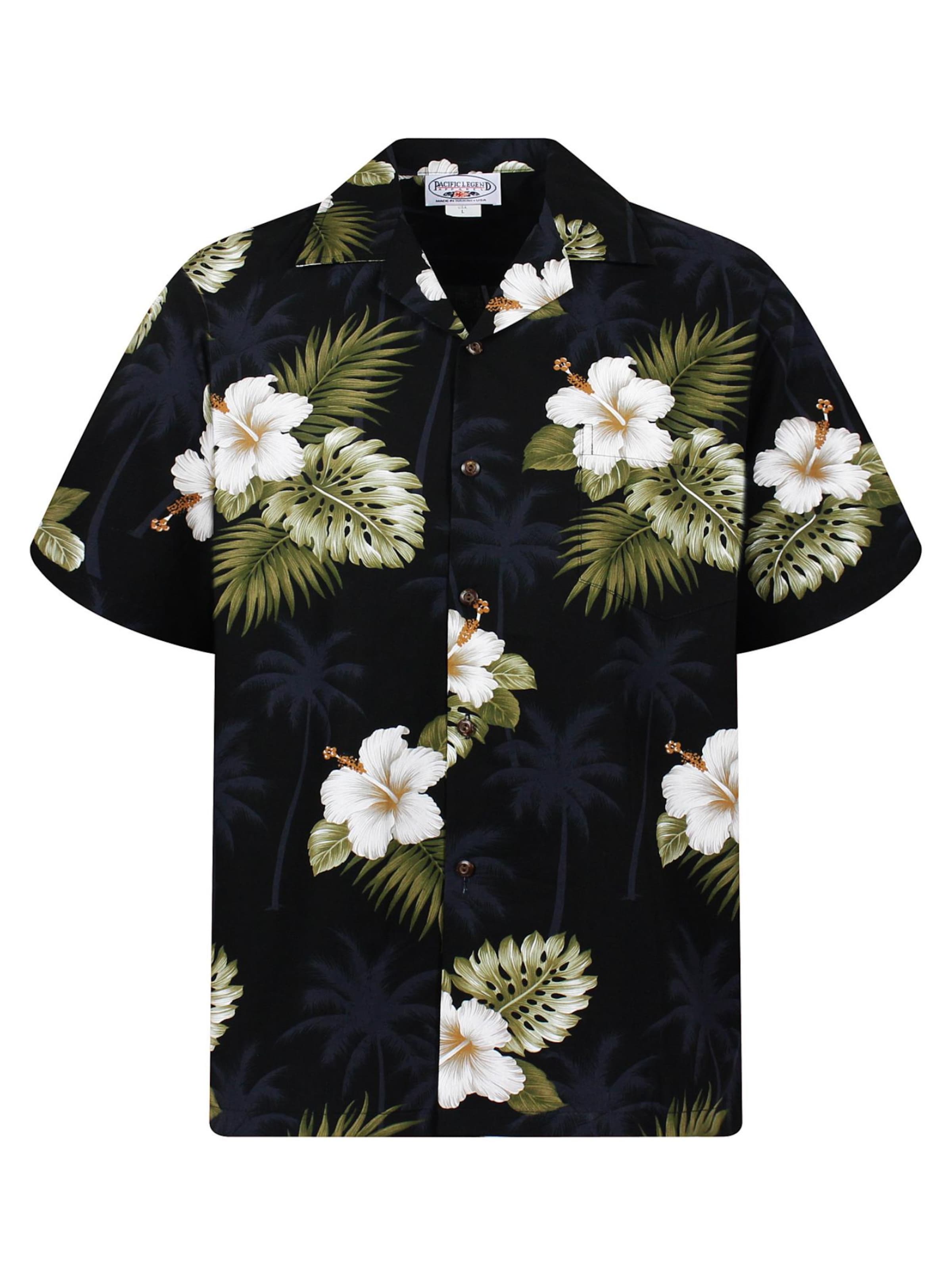 Pacific Legend Рубашка на пуговицах 'Hibiscus' черная, Regular fit
Pacific Legend Рубашка на пуговицах 'Hibiscus' черная, Regular fit