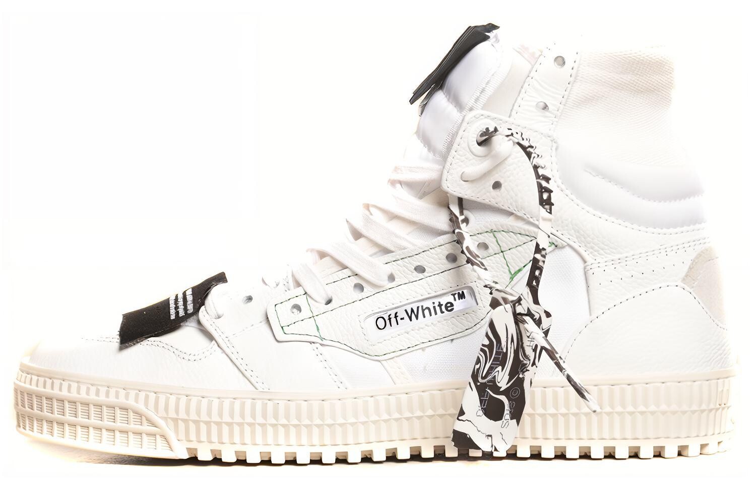 Кроссовки мужские Off-White Off-Court высокие, белый 
Кроссовки мужские Off-White Off-Court высокие, белый