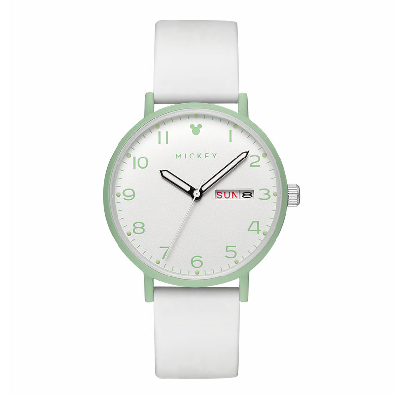 Disney Часы Quartz Movement Silicone Strap Watch Women's Watch White Dial, White Dial Green Bezel White Rubber Strap 
Disney Часы Quartz Movement Silicone Strap Watch Women's Watch White Dial, White Dial Green Bezel White Rubber Strap