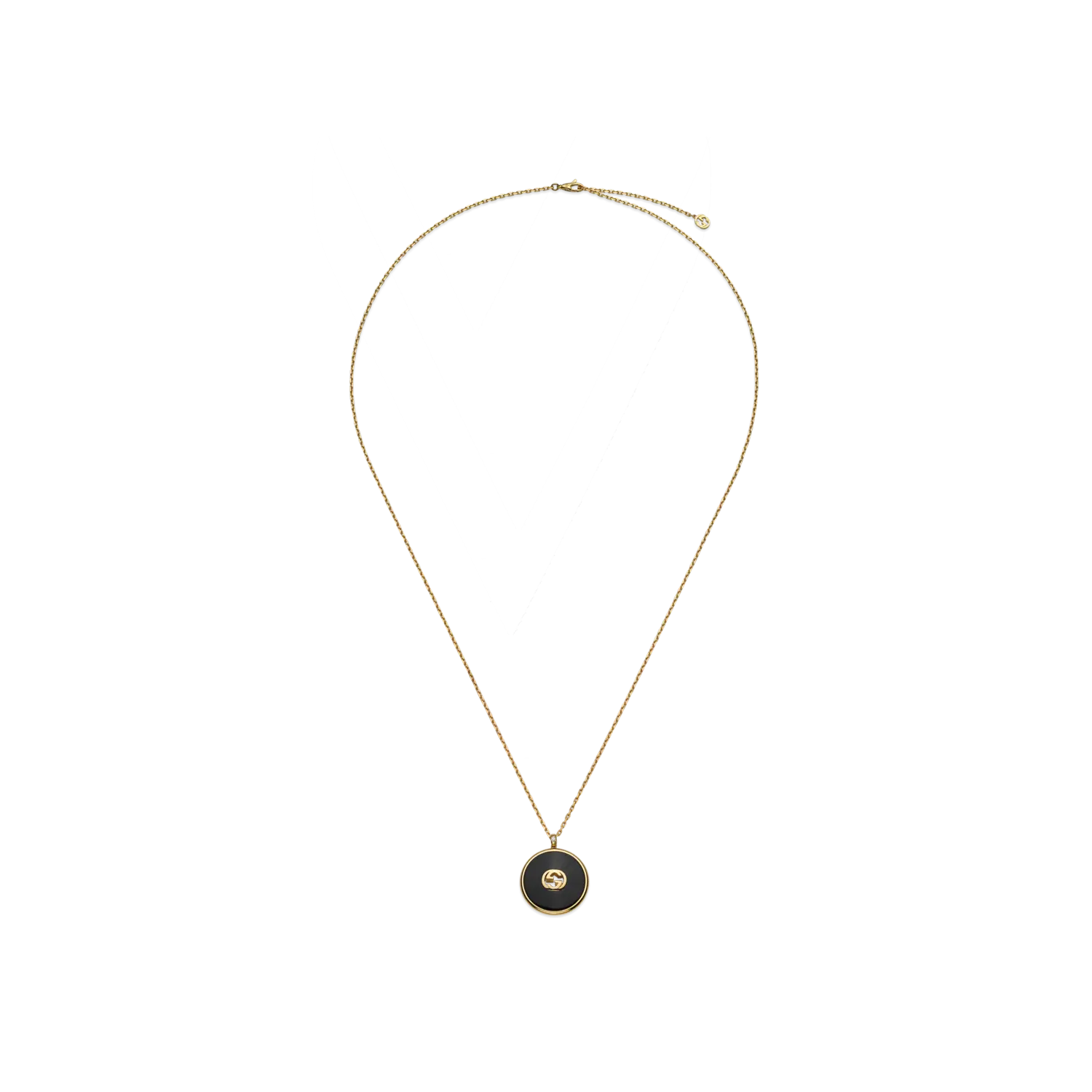 Колье на длинной цепочке Gucci Interlocking из желтого золота и оникса
Колье на длинной цепочке Gucci Interlocking из желтого золота и оникса