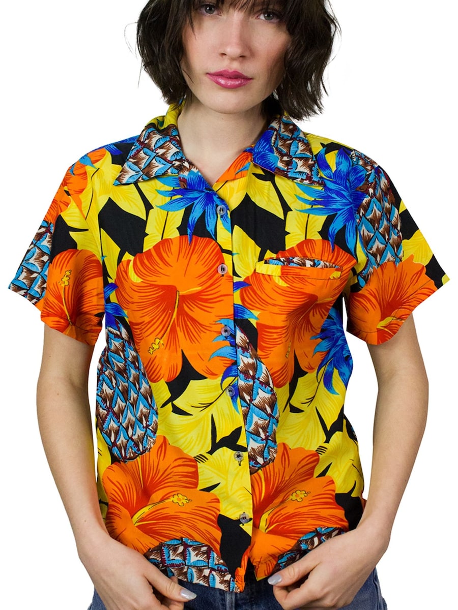 Блуза King Kameha Pineapple Hibiscus Black Line, желтый
Блуза King Kameha Pineapple Hibiscus Black Line, желтый