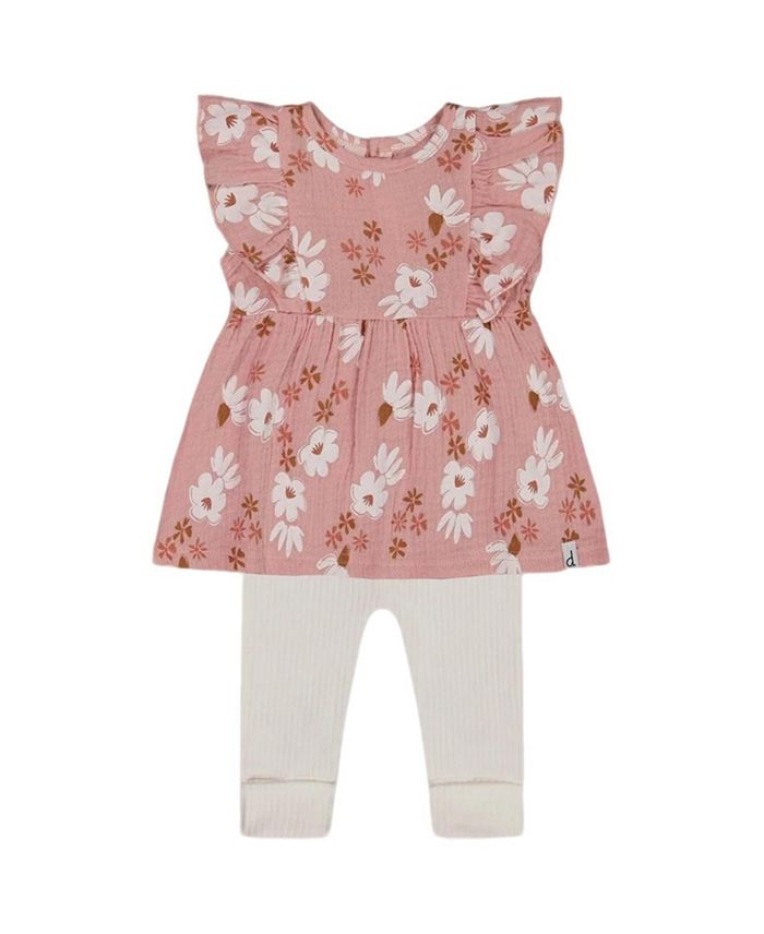 Детский комплект для девочек: туника из муслина с принтом и лосины с резинкой - Baby Deux par Deux, розовый
Детский комплект для девочек: туника из муслина с принтом и лосины с резинкой - Baby Deux par Deux, розовый