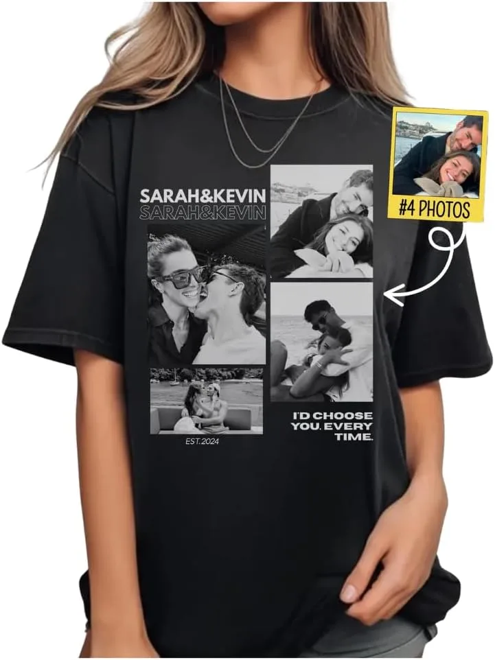 Футболка с фото для пары, персонализированная
Футболка с фото для пары, персонализированная