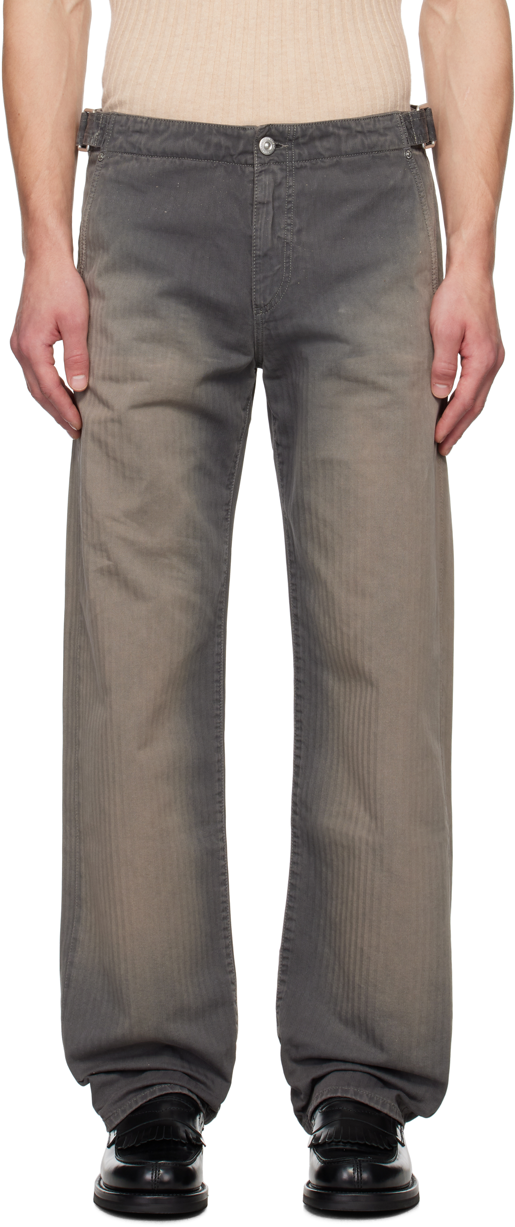 Брюки Trucker серо-бежевого цвета OUR LEGACY
Брюки Trucker серо-бежевого цвета OUR LEGACY