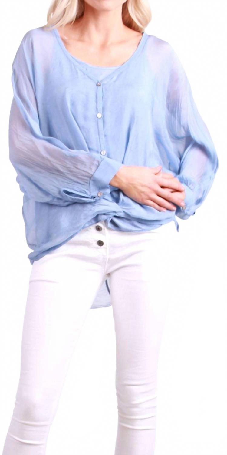 Блузка с длинными рукавами Ryana синего цвета Gigi Moda, синий
Блузка с длинными рукавами Ryana синего цвета Gigi Moda, синий