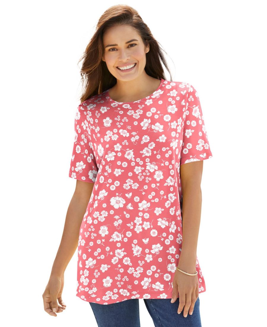 Женская футболка Within Tops & Tees с коротким рукавом и круглым вырезом, с принтом Woman Within, Sweet coral butterfly ditsy, Розовый, Женская футболка Within Tops & Tees с коротким рукавом и круглым вырезом, с принтом Woman Within, Sweet coral butterfly
Женская футболка Within Tops & Tees с коротким рукавом и круглым вырезом, с принтом Woman Within, Sweet coral butterfly ditsy, Розовый, Женская футболка Within Tops & Tees с коротким рукавом и круглым вырезом, с принтом Woman Within, Sweet coral butterfly