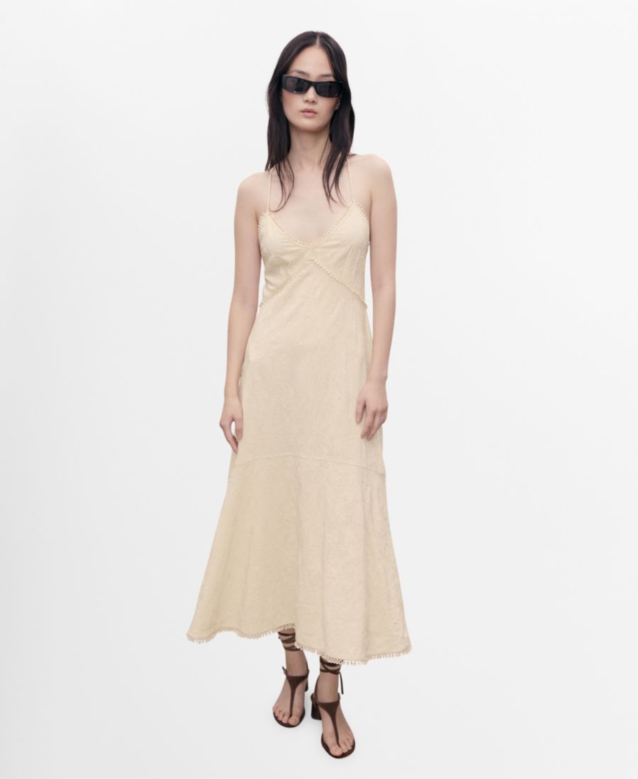 Женское вышитое платье миди MANGO, Ecru
Женское вышитое платье миди MANGO, Ecru