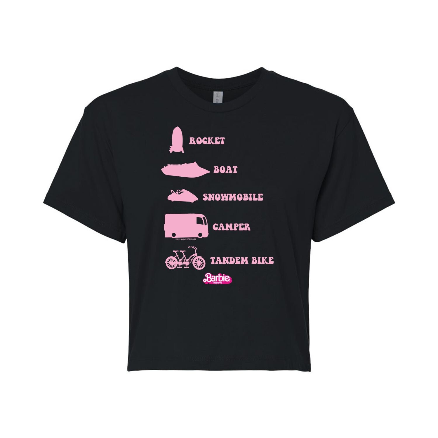 Укороченная футболка Barbie The Movie Vehicles для юниоров Barbie, черный
Укороченная футболка Barbie The Movie Vehicles для юниоров Barbie, черный