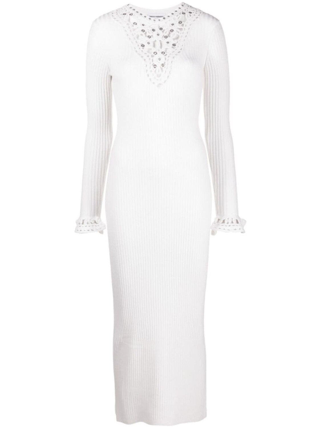 Rabanne open-knit panel midi dress, белый
Rabanne open-knit panel midi dress, белый