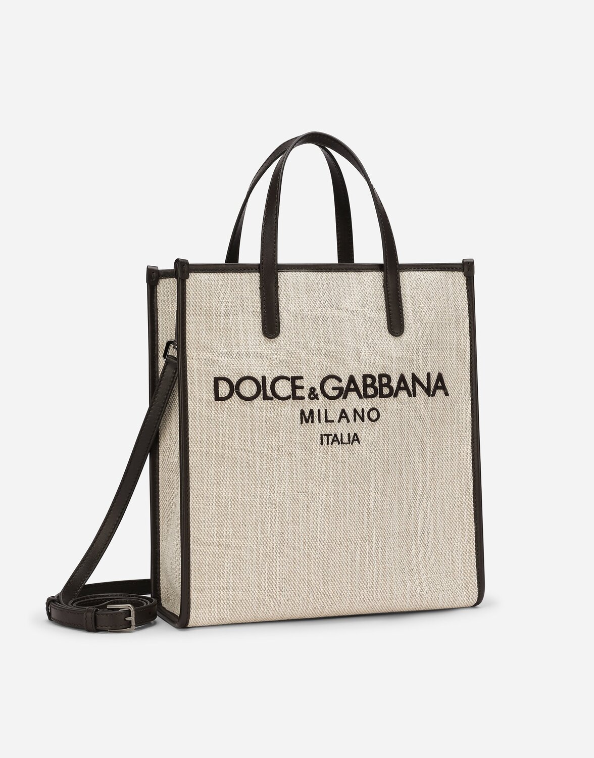 Маленькая структурированная сумка-шопер из канвы Dolce & Gabbana, бежевый
Маленькая структурированная сумка-шопер из канвы Dolce & Gabbana, бежевый