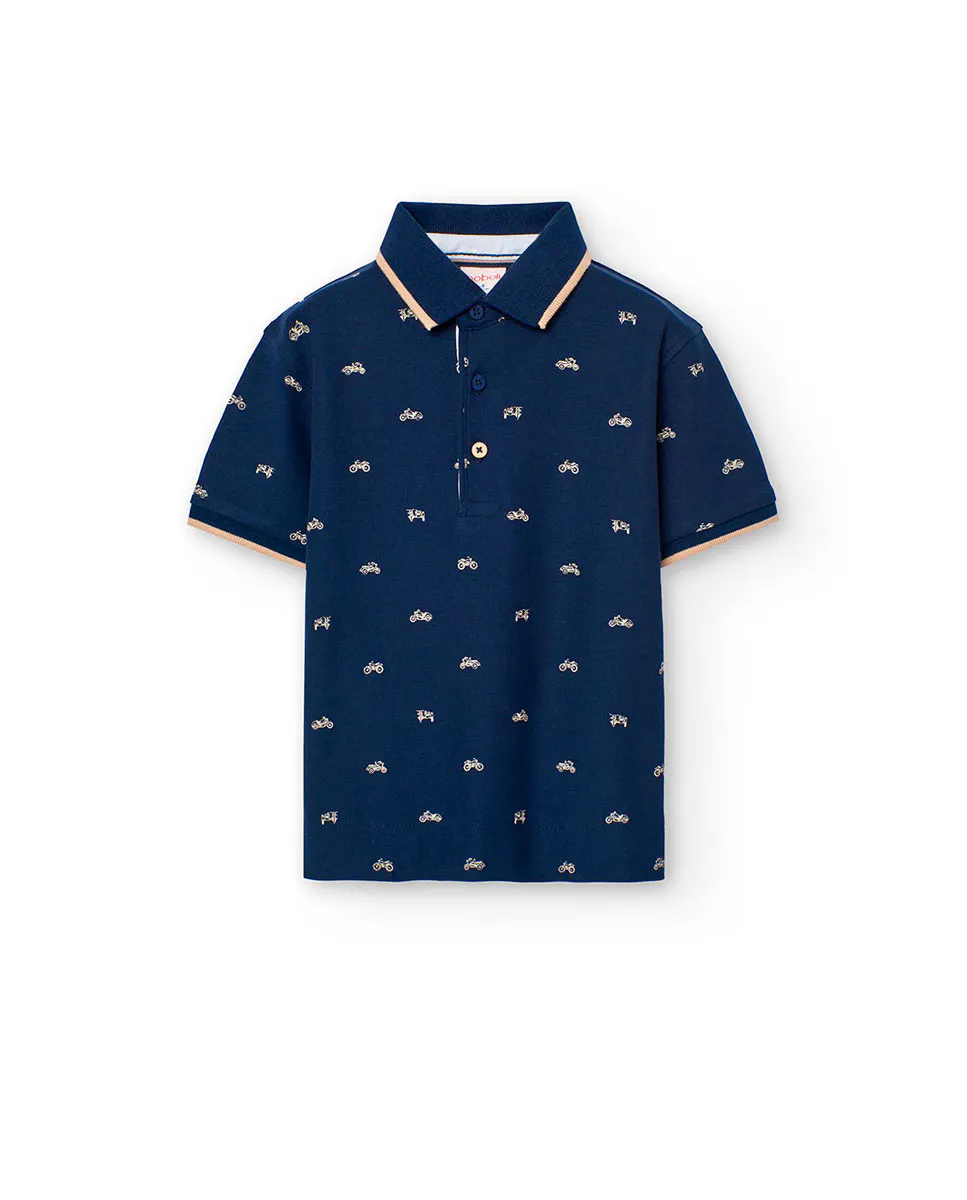 Рубашка поло из хлопка для мальчиков с фантазийным принтом Boboli, тёмно-синий
Рубашка поло из хлопка для мальчиков с фантазийным принтом Boboli, тёмно-синий