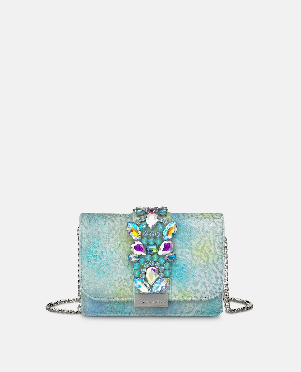 Сумка-бандо с корпусом в форме шкатулки и квадратной деталью-украшением на переднем клапане Alma En Pena, синий
Сумка-бандо с корпусом в форме шкатулки и квадратной деталью-украшением на переднем клапане Alma En Pena, синий