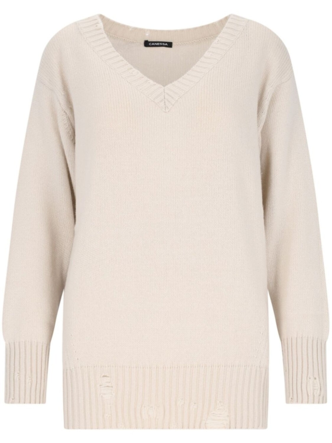 Свитер с потертыми деталями Canessa, нейтральный цвет
Свитер с потертыми деталями Canessa, нейтральный цвет