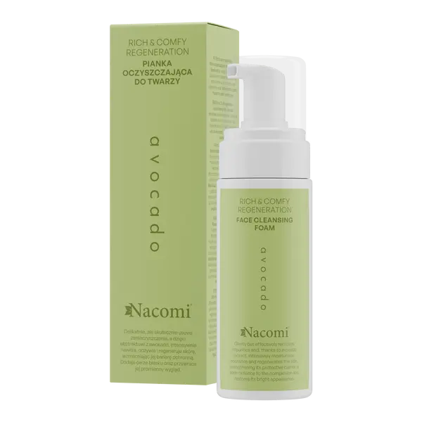 Очищающая пенка для лица, 150 мл Nacomi Rich&Comfy avocado
Очищающая пенка для лица, 150 мл Nacomi Rich&Comfy avocado