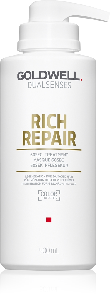 Маска Dualsenses Rich Repair для сухих и поврежденных волос Goldwell, 500 мл
Маска Dualsenses Rich Repair для сухих и поврежденных волос Goldwell, 500 мл