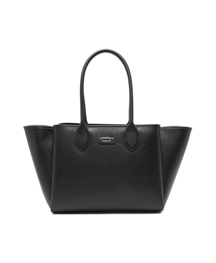 Черная кожаная сумка Emporio Armani, черный
Черная кожаная сумка Emporio Armani, черный