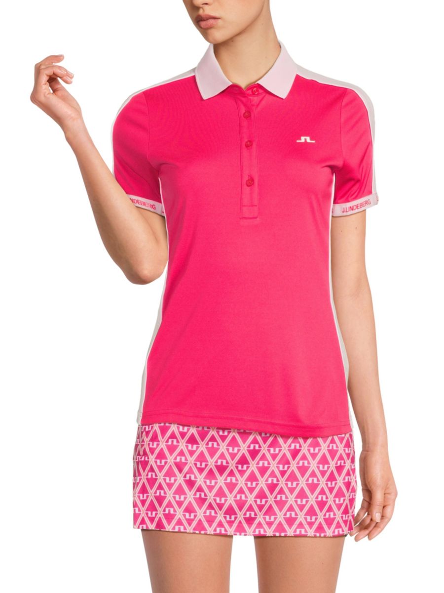 Рубашка-поло из технического джерси с контрастной отделкой J.Lindeberg, цвет Pink Azalea
Рубашка-поло из технического джерси с контрастной отделкой J.Lindeberg, цвет Pink Azalea