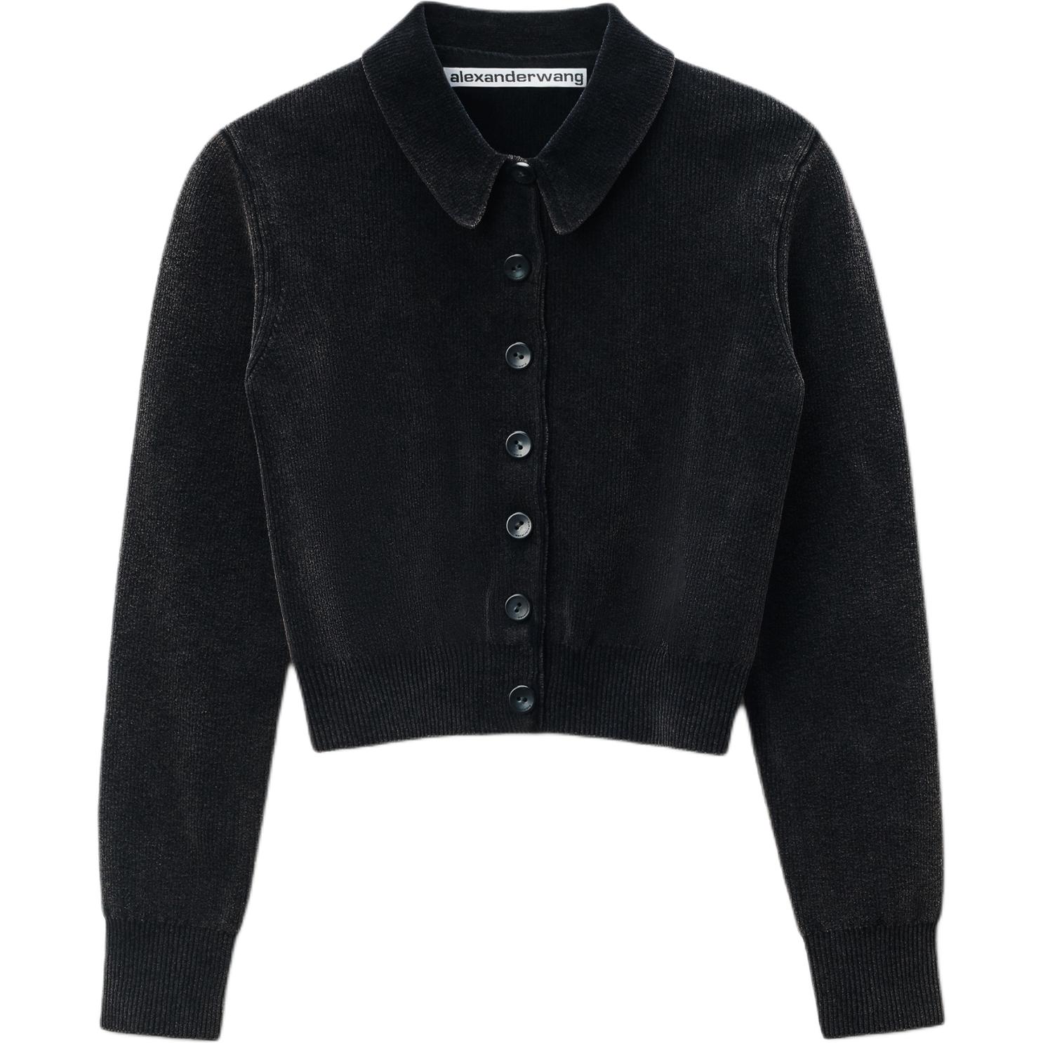 Укороченный поло кардиган Alexander Wang, черный
Укороченный поло кардиган Alexander Wang, черный