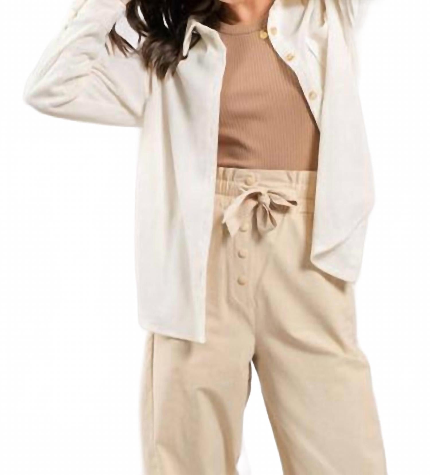 Blu Pepper Вельветовая рубашка-рубашка на пуговицах, кремовый цвет
Blu Pepper Вельветовая рубашка-рубашка на пуговицах, кремовый цвет