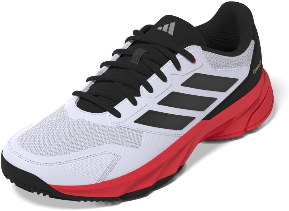 Мужские теннисные кроссовки Adidas Courtjam Control 3, белый/черный/красный
Мужские теннисные кроссовки Adidas Courtjam Control 3, белый/черный/красный