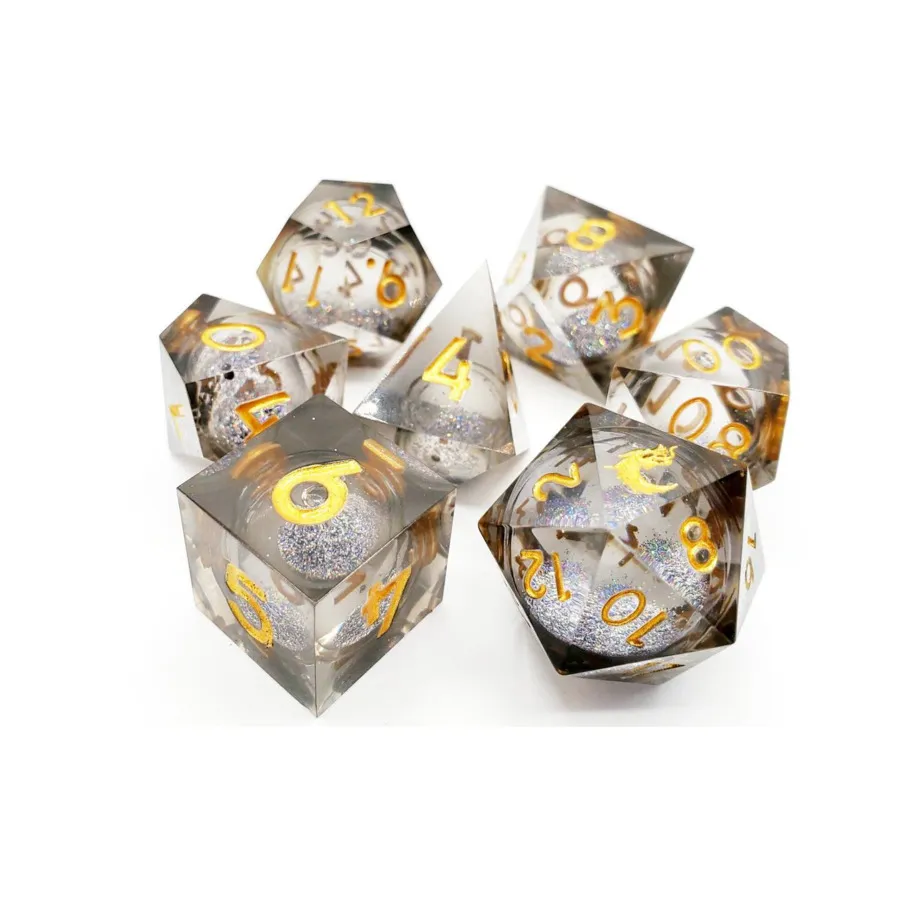 Поли-набор Обсидиановая ярость, наполненная жидкостью (7), Sharp Edged Dice
Поли-набор Обсидиановая ярость, наполненная жидкостью (7), Sharp Edged Dice