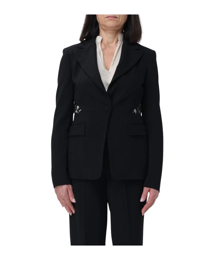 Приталенный блейзер с кружевной отделкой Liu Jo, черный
Приталенный блейзер с кружевной отделкой Liu Jo, черный