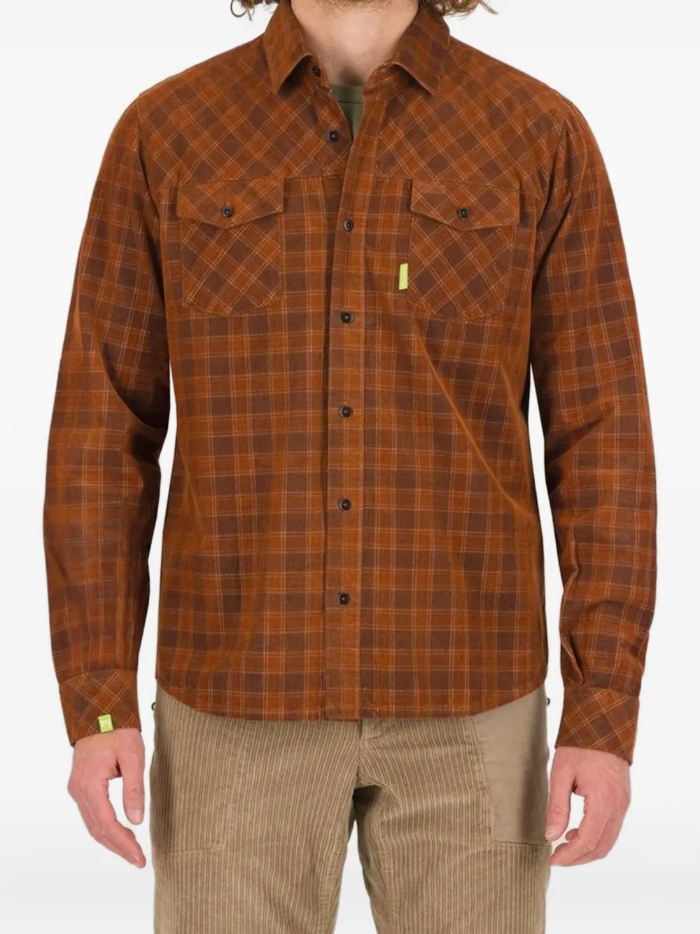 Клетчатая рубашка Faina с карманами Karpos, коричневый
Клетчатая рубашка Faina с карманами Karpos, коричневый