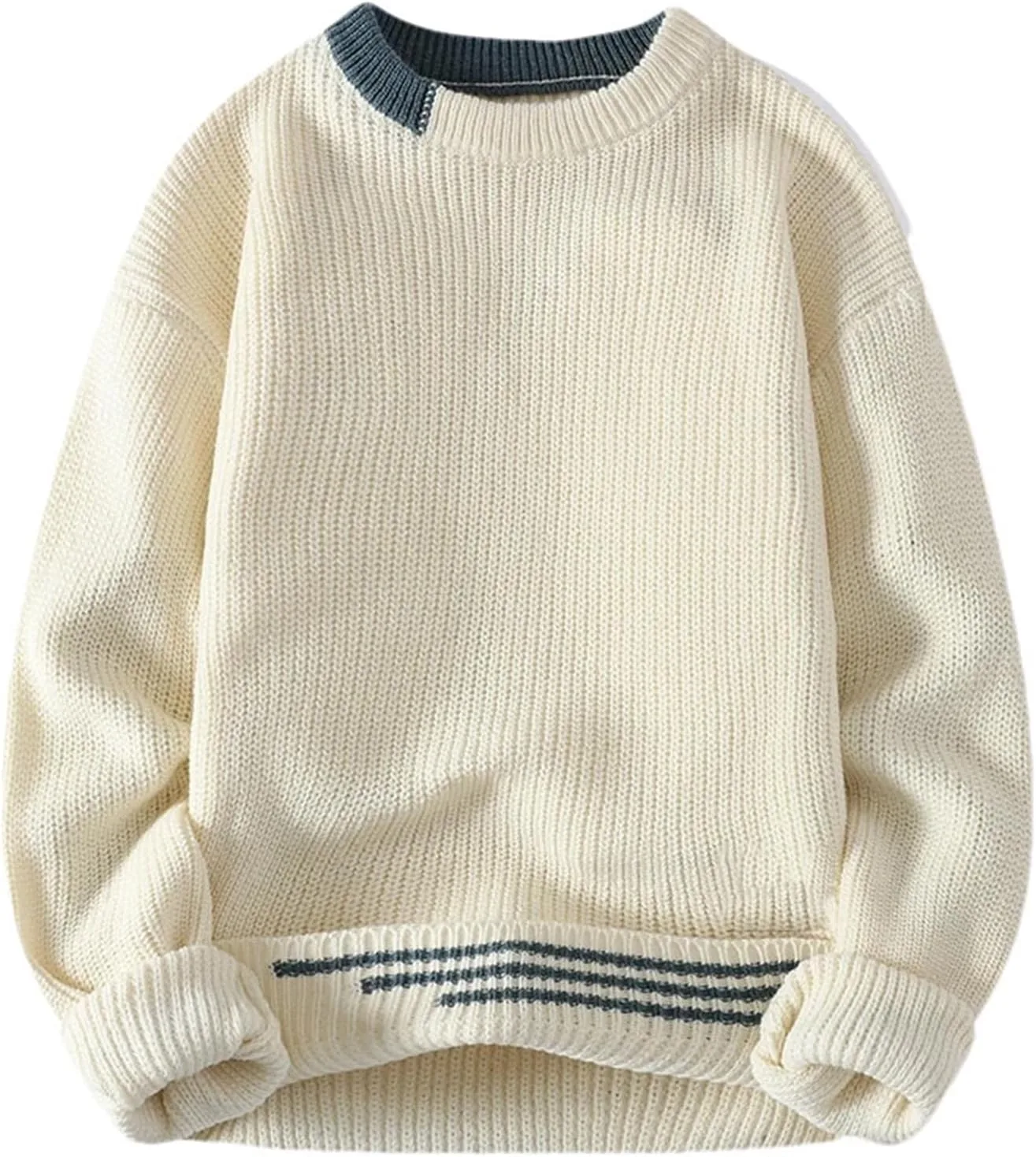 Мужской свитер Vintage Twist Knit — свободный ретро-пуловер с круглым вырезом
Мужской свитер Vintage Twist Knit — свободный ретро-пуловер с круглым вырезом