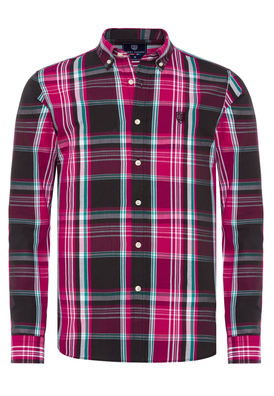 Клетчатая рубашка Jimmy Sanders Slim fit Button Up Shirt, черный
Клетчатая рубашка Jimmy Sanders Slim fit Button Up Shirt, черный