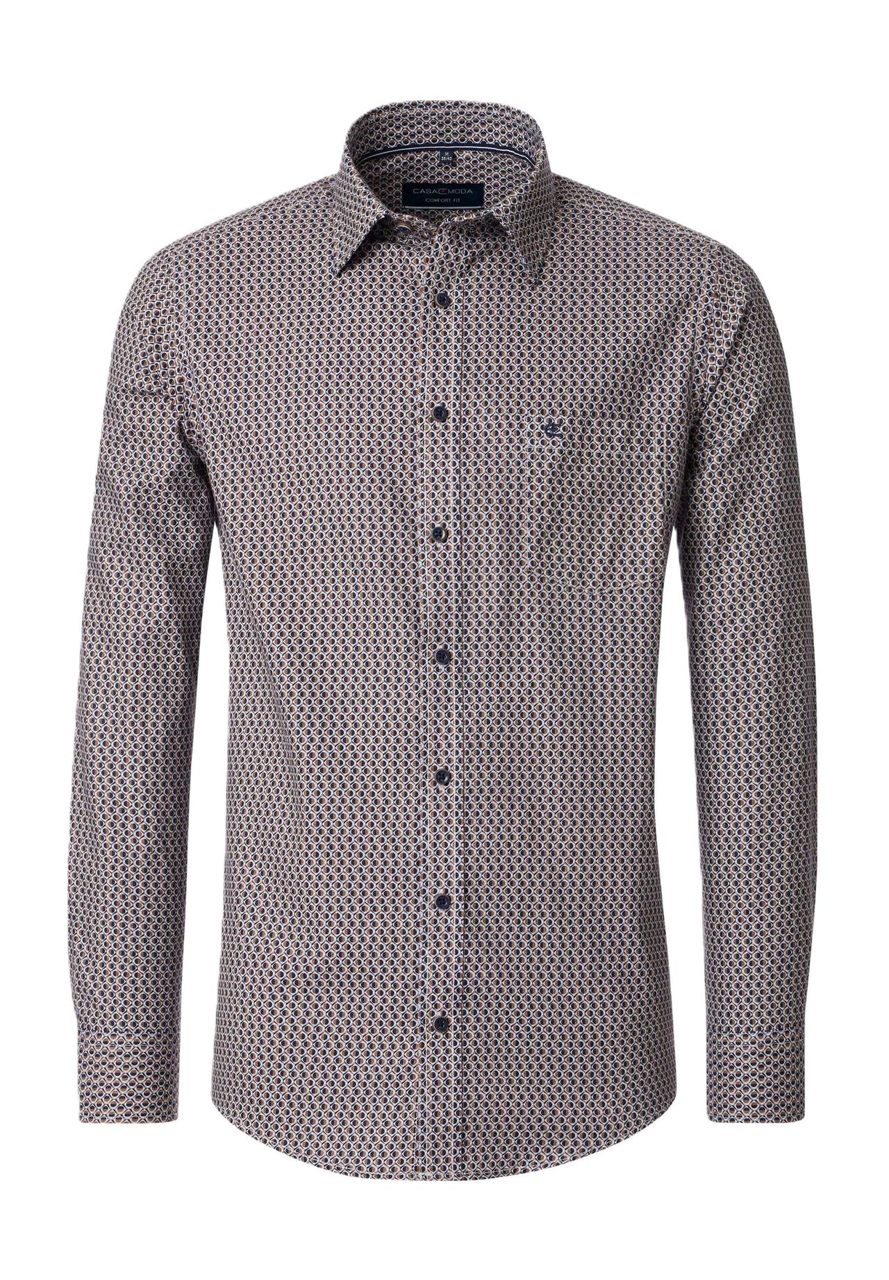 Повседневная рубашка, удобная посадка, длинные рукава, воротник Кент, мужская CASAMODA, цвет 200 Braun
Повседневная рубашка, удобная посадка, длинные рукава, воротник Кент, мужская CASAMODA, цвет 200 Braun