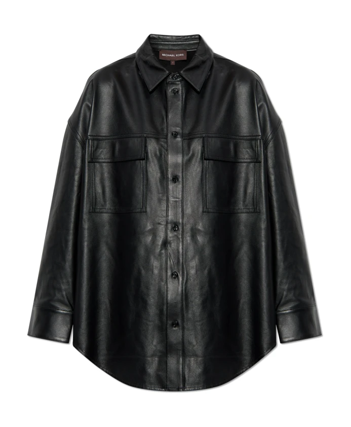 Кожаная рубашка Michael Kors, черный
Кожаная рубашка Michael Kors, черный
