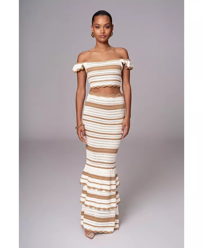 Женский комплект с юбкой Corazon и рюшами JLUXLABEL, коричневый/бежевый
Женский комплект с юбкой Corazon и рюшами JLUXLABEL, коричневый/бежевый