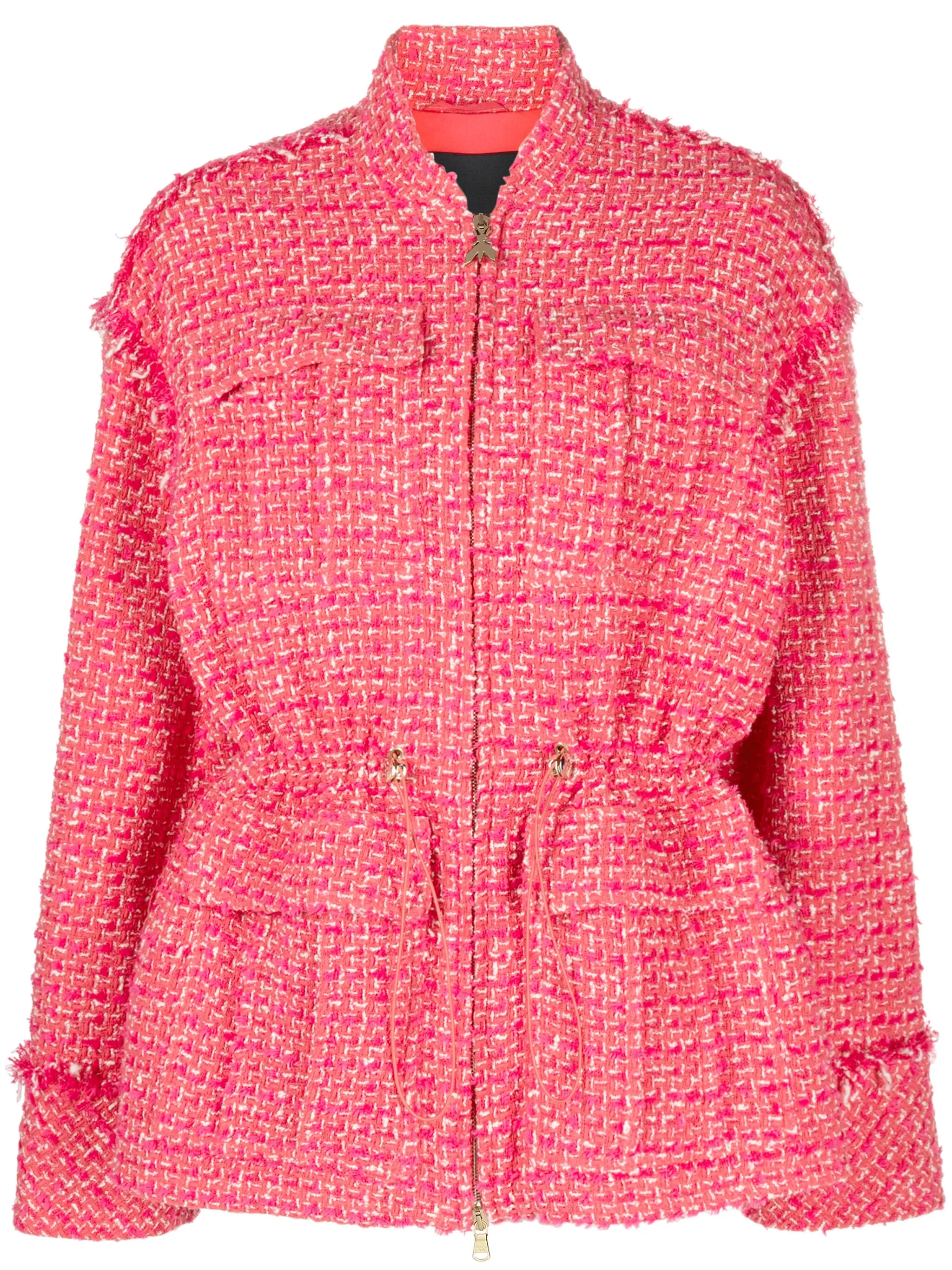 Твидовый жакет с кулиской и бахромой Patrizia Pepe, розовый
Твидовый жакет с кулиской и бахромой Patrizia Pepe, розовый