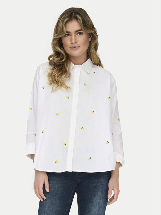 Рубашка в обтяжку 15283743 Only, белый
Рубашка в обтяжку 15283743 Only, белый