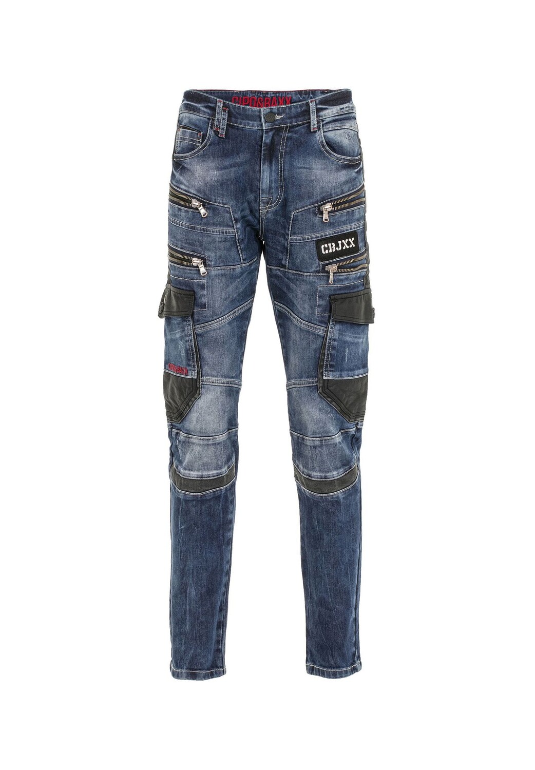 Джинсы с эффектными аппликациями CIPO & BAXX, синий
Джинсы с эффектными аппликациями CIPO & BAXX, синий