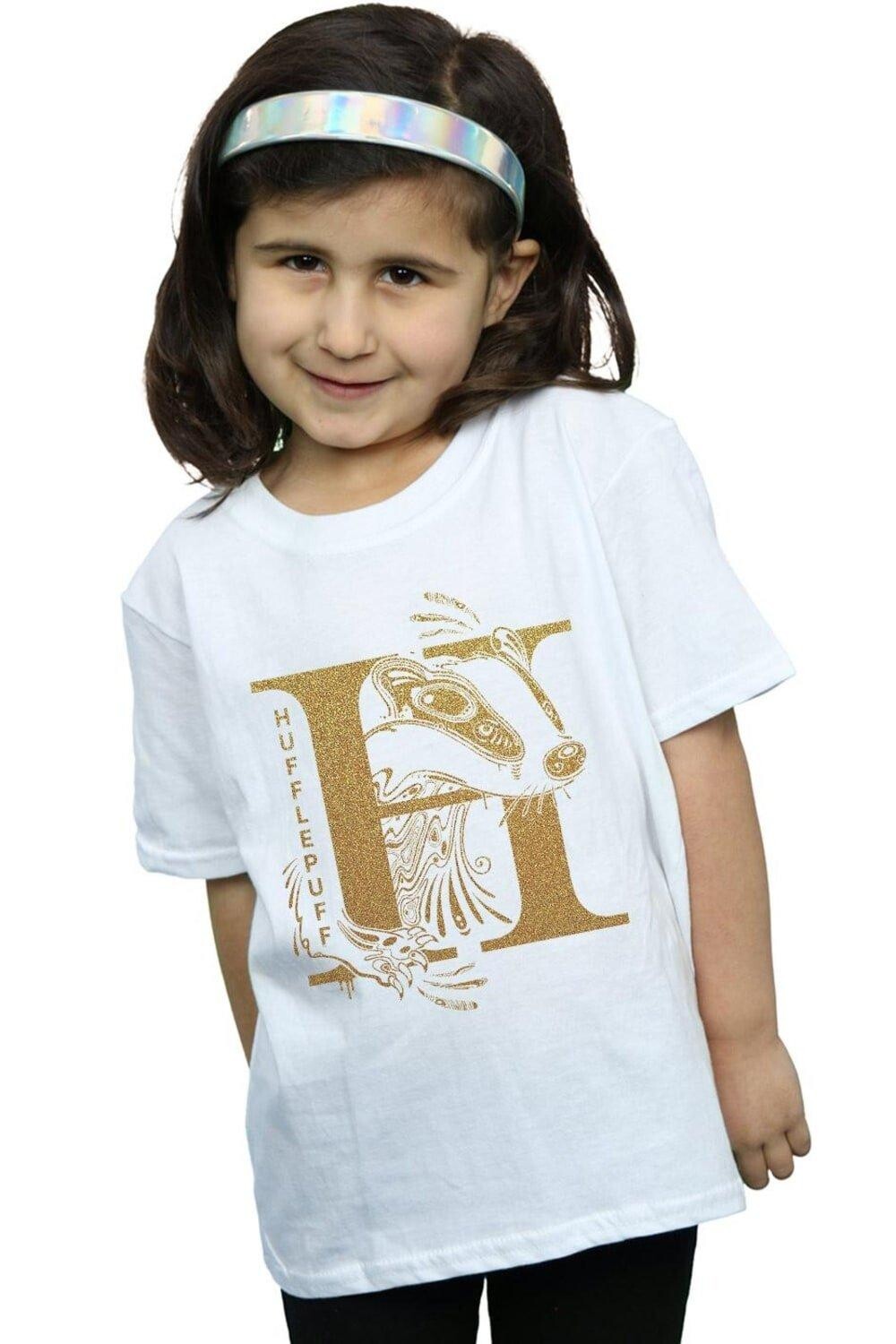 Хлопковая футболка с блестками «Хаффлпафф» Harry Potter, белый
Хлопковая футболка с блестками «Хаффлпафф» Harry Potter, белый