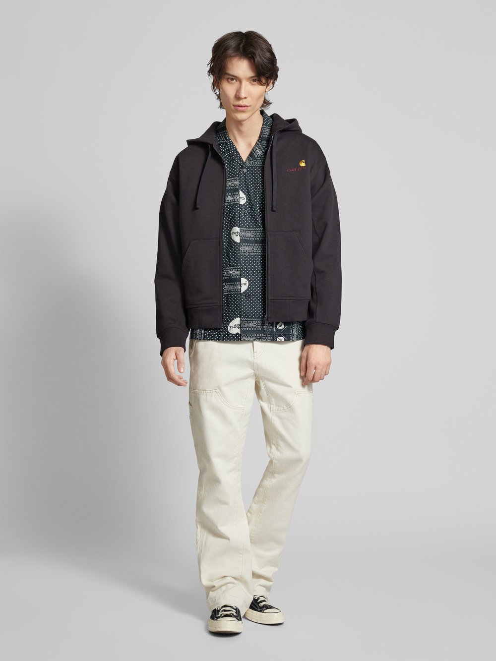 Повседневная рубашка с принтом по всей поверхности, модель «HEART BANDANA» Carhartt Work In Progress, черный
Повседневная рубашка с принтом по всей поверхности, модель «HEART BANDANA» Carhartt Work In Progress, черный