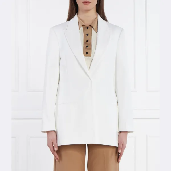 Элегантный пиджак из твила классического кроя Calvin Klein, белый
Элегантный пиджак из твила классического кроя Calvin Klein, белый