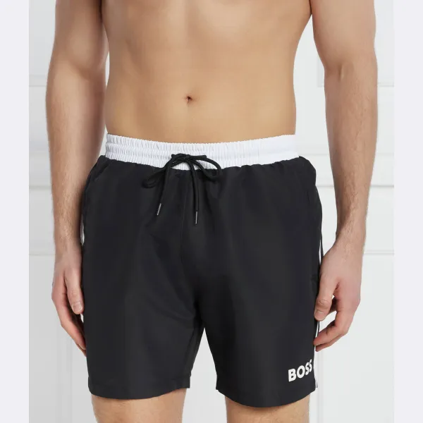 Купальные шорты стандартного кроя Boss, черный 
Купальные шорты стандартного кроя Boss, черный