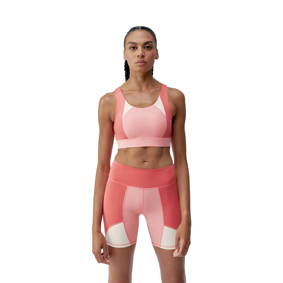 Darana Born Living Yoga Женский спортивный топ, розовый/белый 
Darana Born Living Yoga Женский спортивный топ, розовый/белый