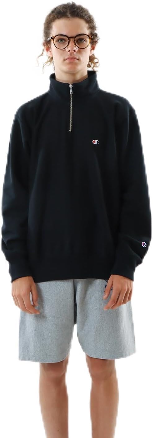 Мужская толстовка с длинным рукавом Champion, 100% хлопок, флис 283 г, вышитый логотип, толстовка с застежкой-молнией до середины груди Reverse Weave, C3-Z005, черный
Мужская толстовка с длинным рукавом Champion, 100% хлопок, флис 283 г, вышитый логотип, толстовка с застежкой-молнией до середины груди Reverse Weave, C3-Z005, черный