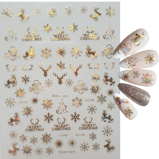Самоклеящиеся рождественские наклейки для ногтей Deni Carte
Самоклеящиеся рождественские наклейки для ногтей Deni Carte