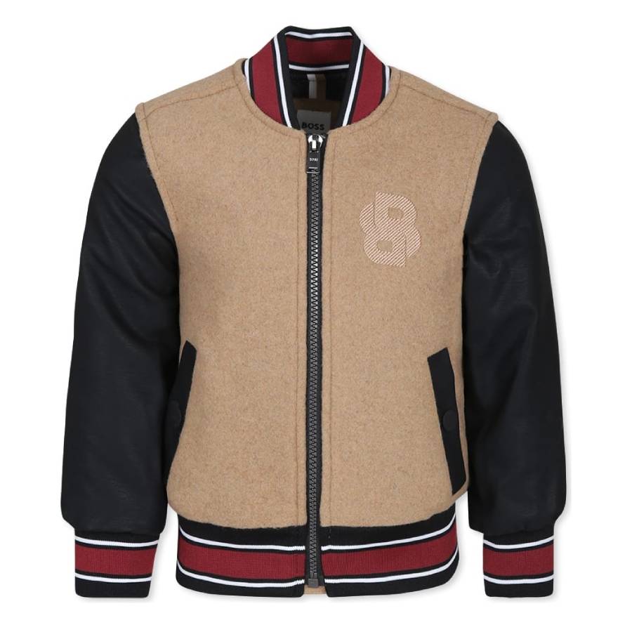 Куртка-бомбер Hugo Boss Boys с вышитым логотипом, Cookie
Куртка-бомбер Hugo Boss Boys с вышитым логотипом, Cookie