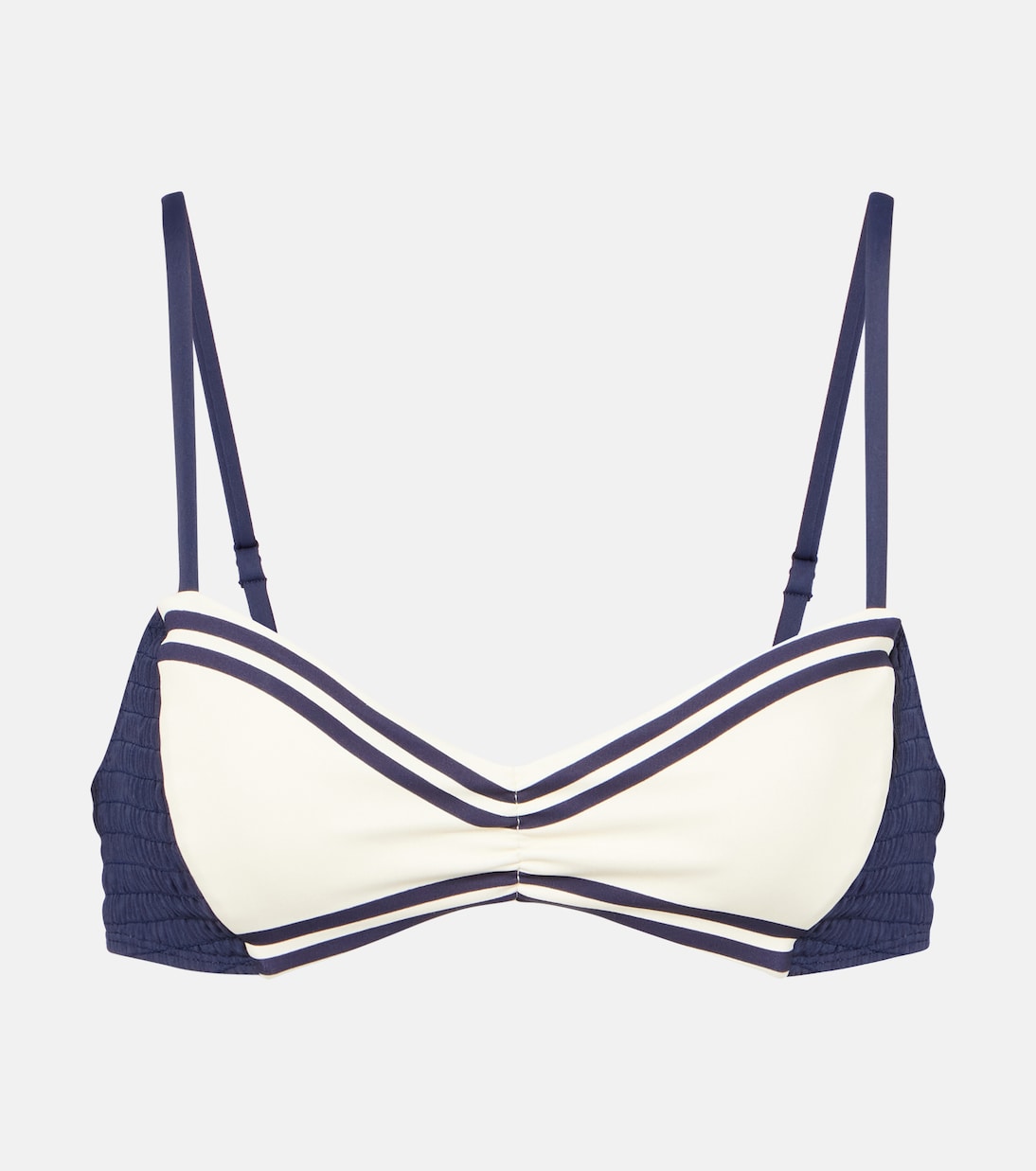 Верх бикини с присборенным верхом в морском стиле Alémais, кремовый
Верх бикини с присборенным верхом в морском стиле Alémais, кремовый